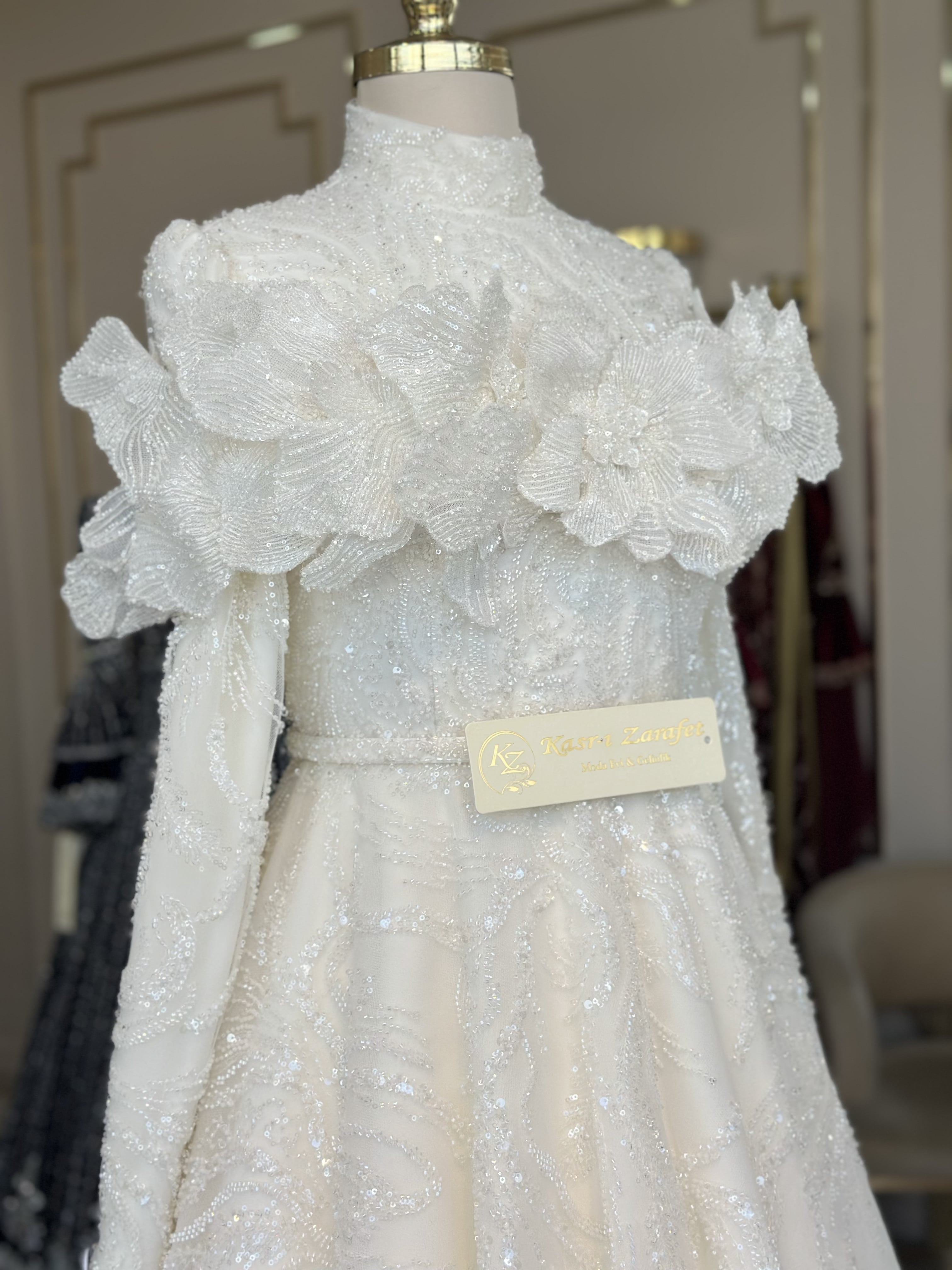 Gelinlik - 2025 CEVHER Collection Açelya  | Kasrı Zarafet Moda Evi
